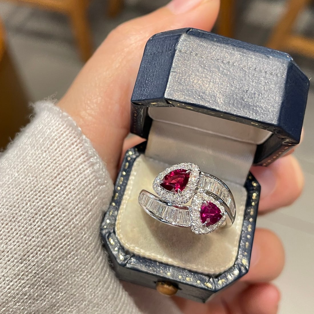 14k Gold 1.10 Ct Natural Ruby & Diamond Ring - 3
