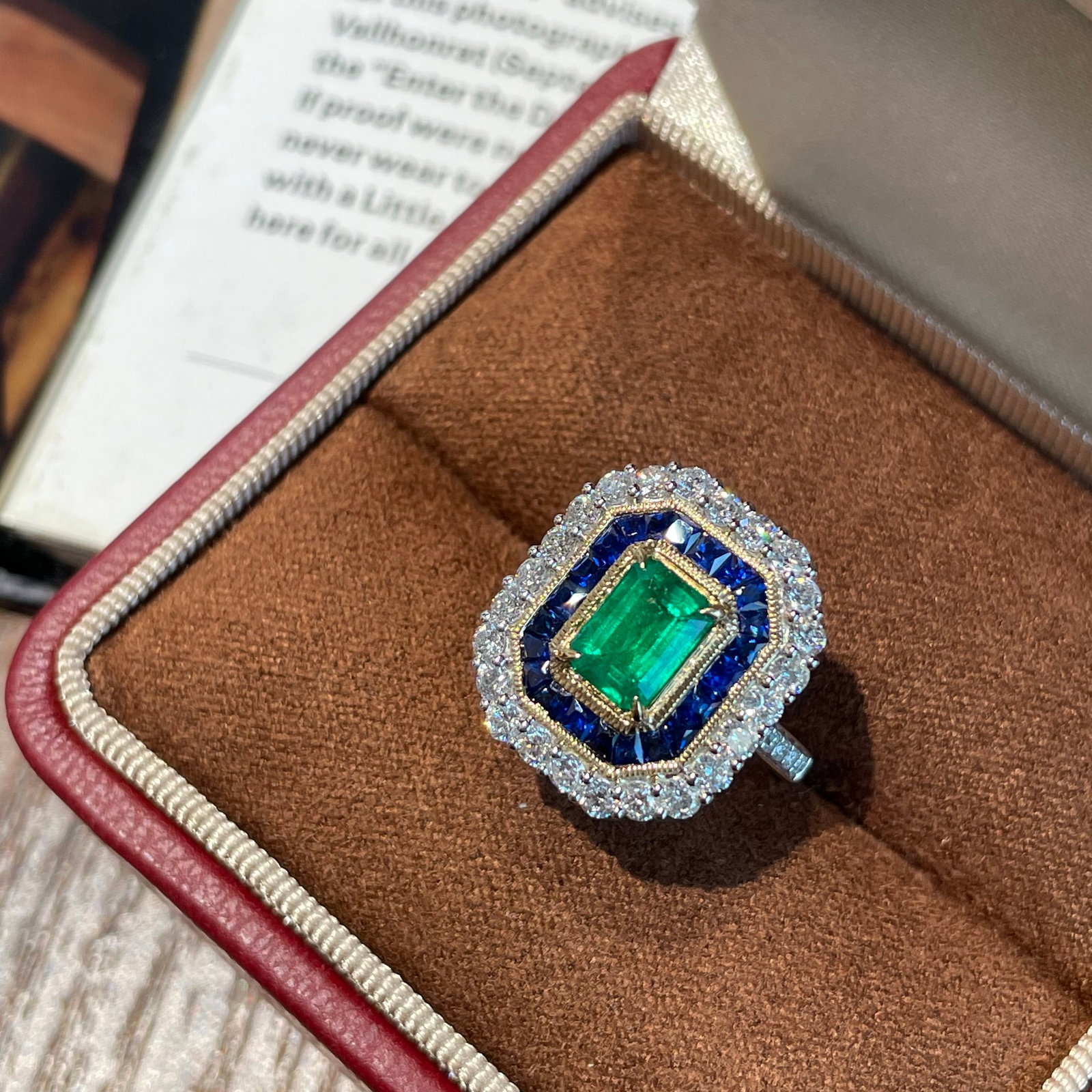 14k Gold 2.03 Ctw Vivid Green Natural Emerald & Diamond Ring/pendant( Without Chain ) - 8
