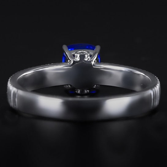14k Gold 1.54 Ctw Natural Sapphire & Diamond Ring - 4
