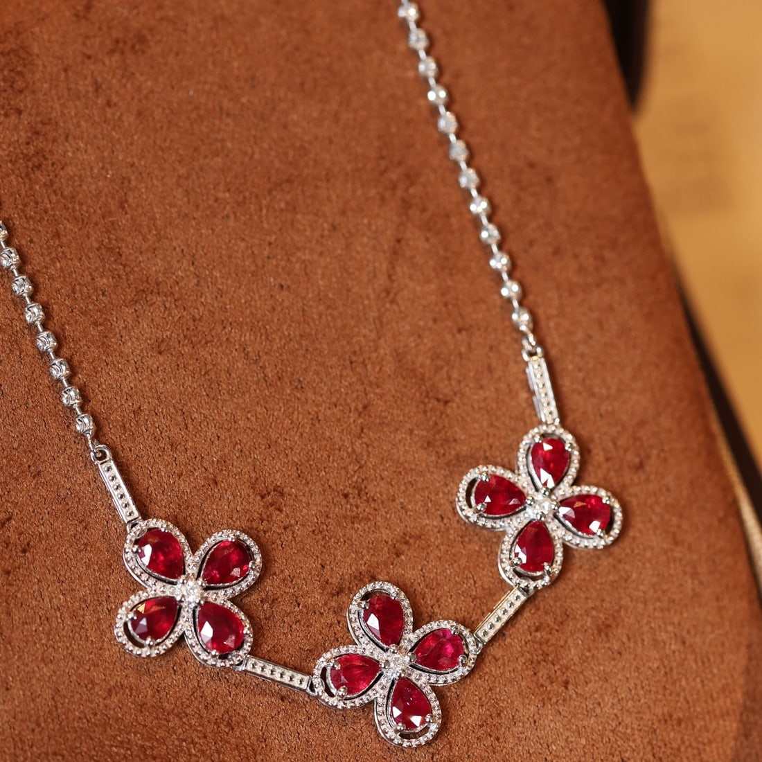 14k Gold 2.35 Ctw Natural Ruby & Diamond Bracelet - 3