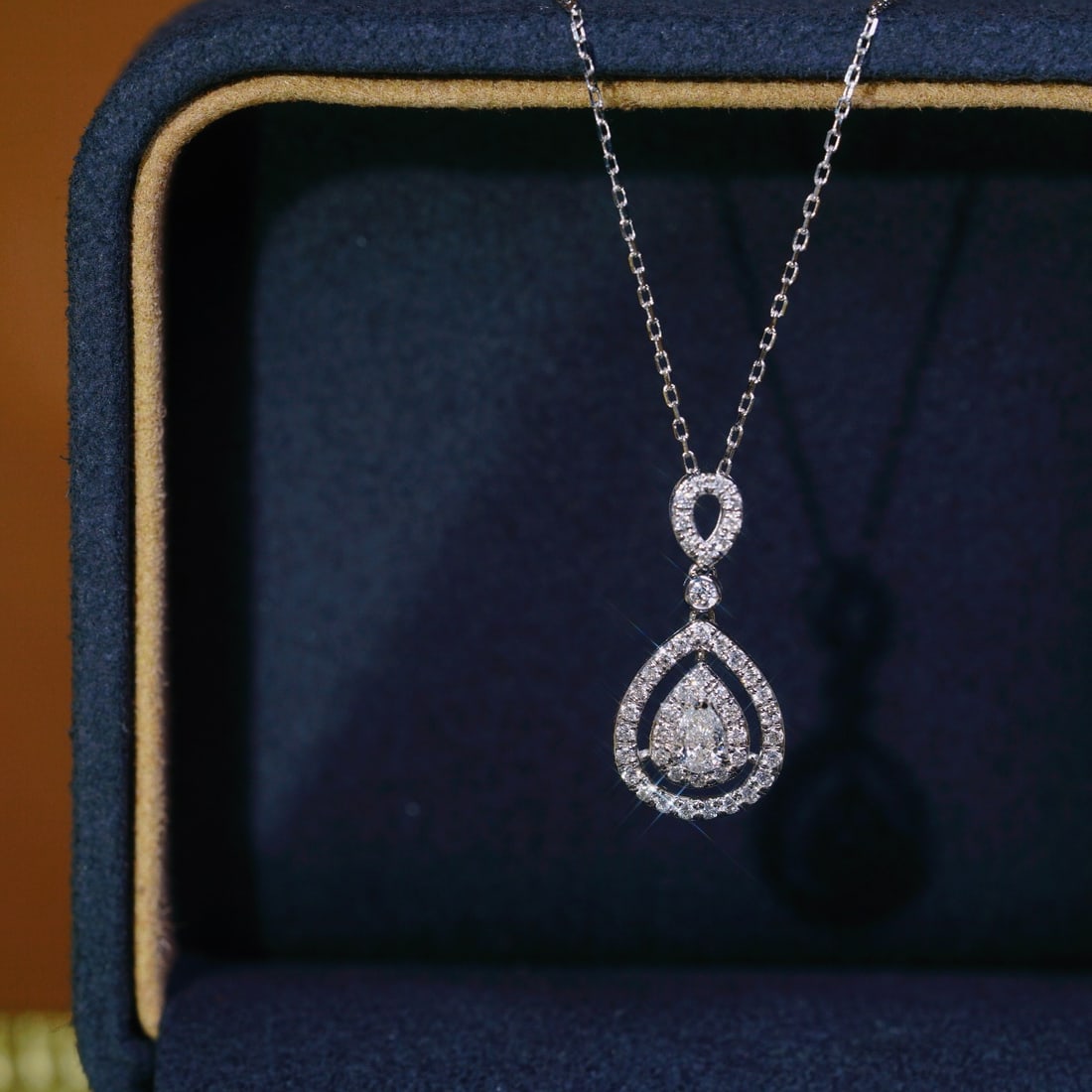 14k Gold 0.45 Ctw Natural H Diamond Pendant( Without Chain ) - 8