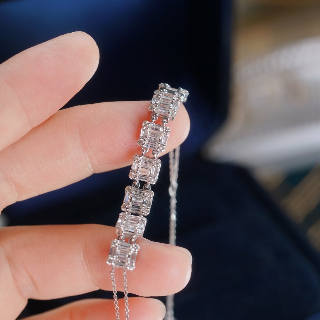 14k Gold 1.50 Ct Natural H Diamond Bracelet - 8