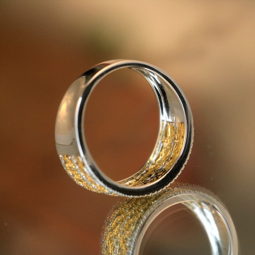 14k Gold 0.3 Ct Natural H Diamond Ring - 5