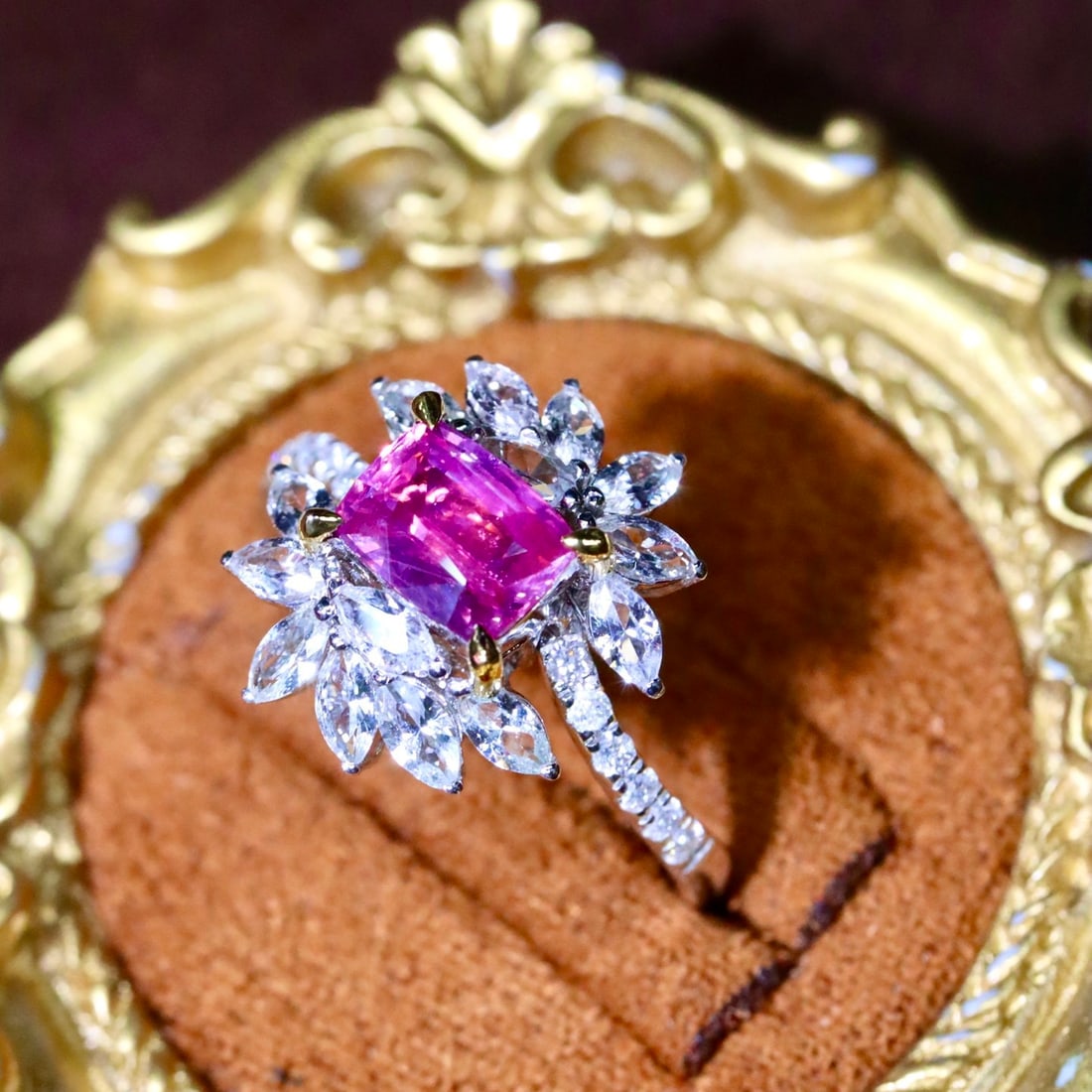 14k Gold 1.59 Ctw Natural Sapphire & Sapphire Ring - 2