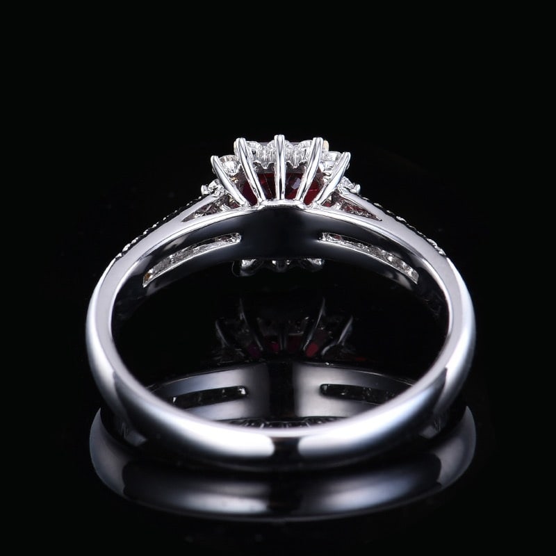 14k Gold 1.43 Ctw Natural Ruby & Diamond Ring - 5
