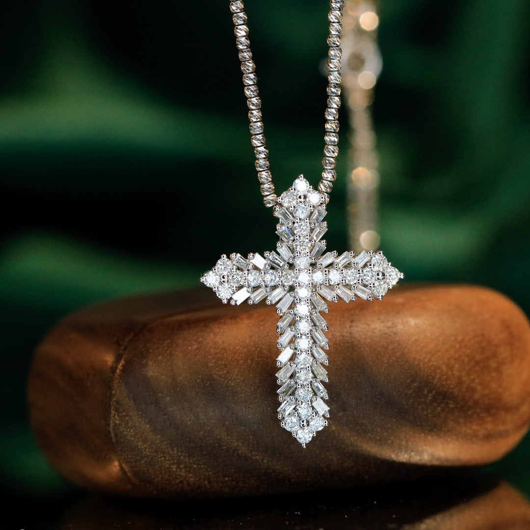 14k Gold 1 Ct Natural H Diamond Pendant( Without Chain ) - 4