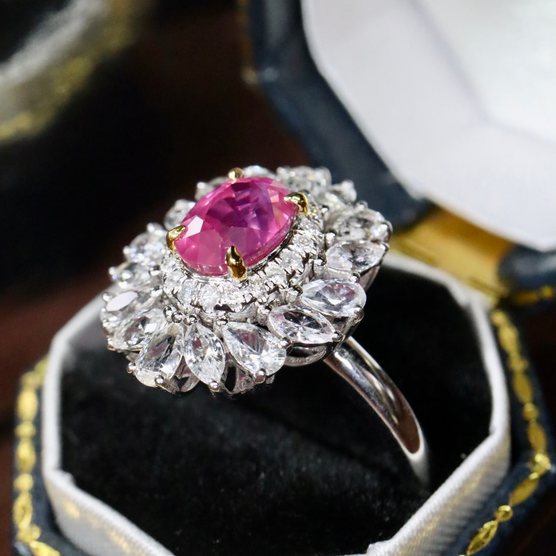 14k Gold 2.08 Ctw Natural Ruby & Sapphire Ring - 2