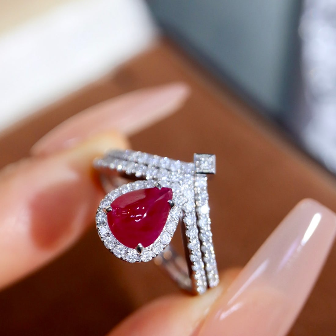 14k Gold 1.52 Ctw Natural Ruby & Diamond Ring - 7