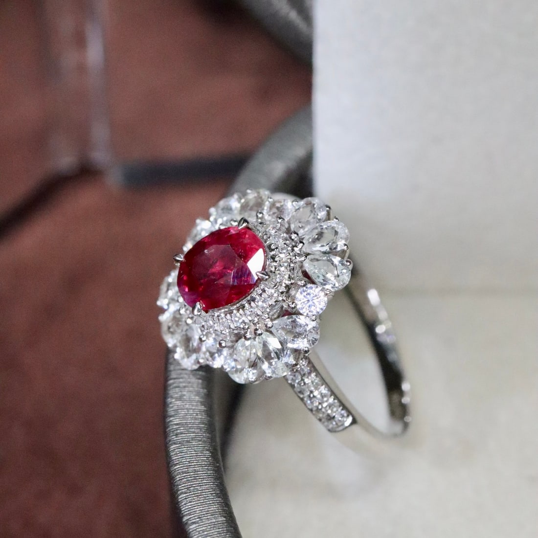 14k Gold 1.92 Ctw Natural Ruby & Sapphire Ring - 4