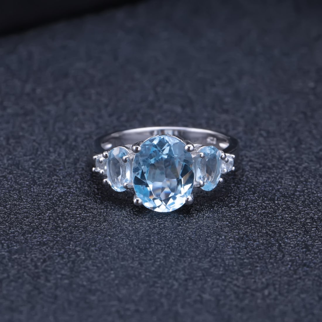 925 Sterling Silver 4.67 Ctw Natural Topaz & Topaz Ring - 3