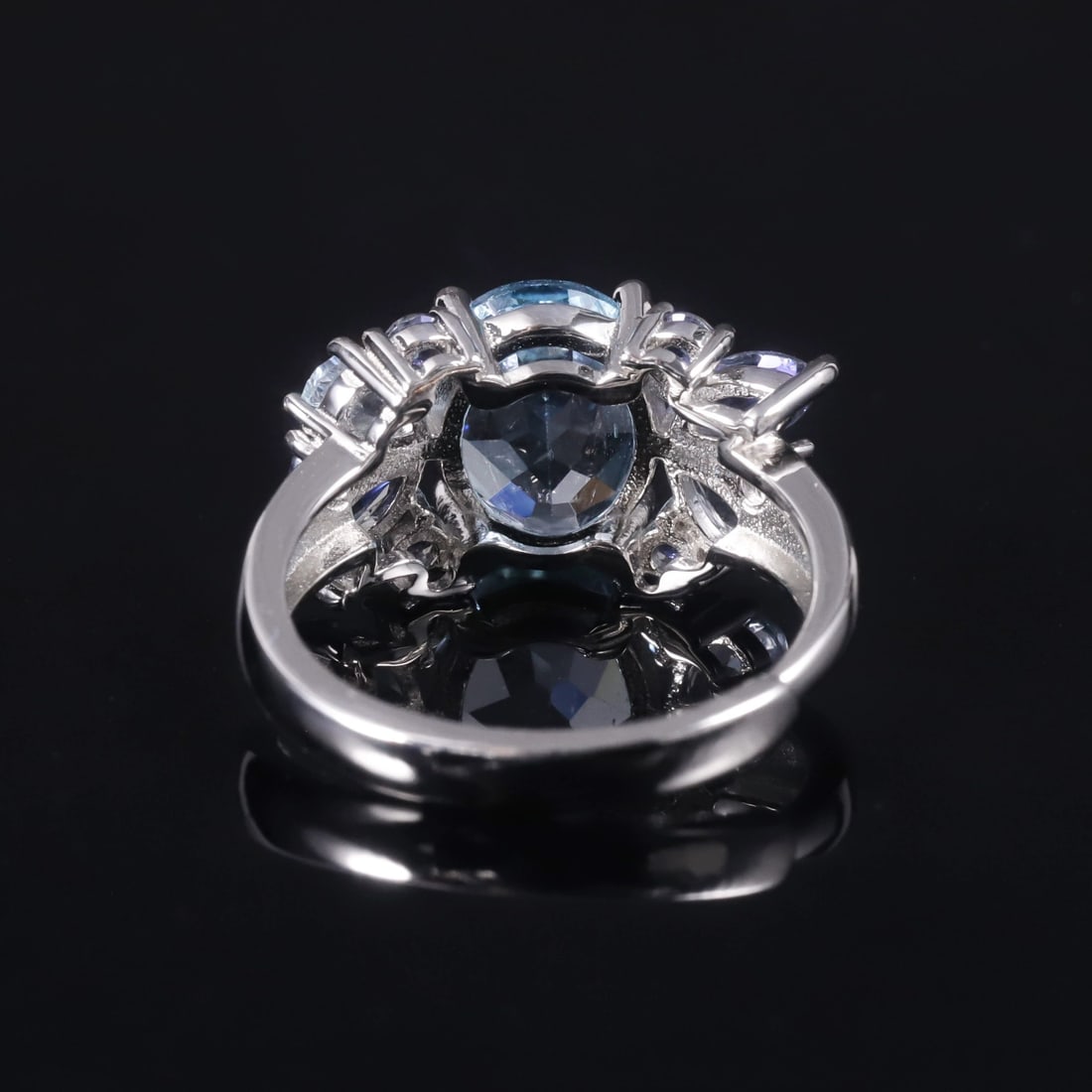925 Sterling Silver Natural Topaz Ring - 2