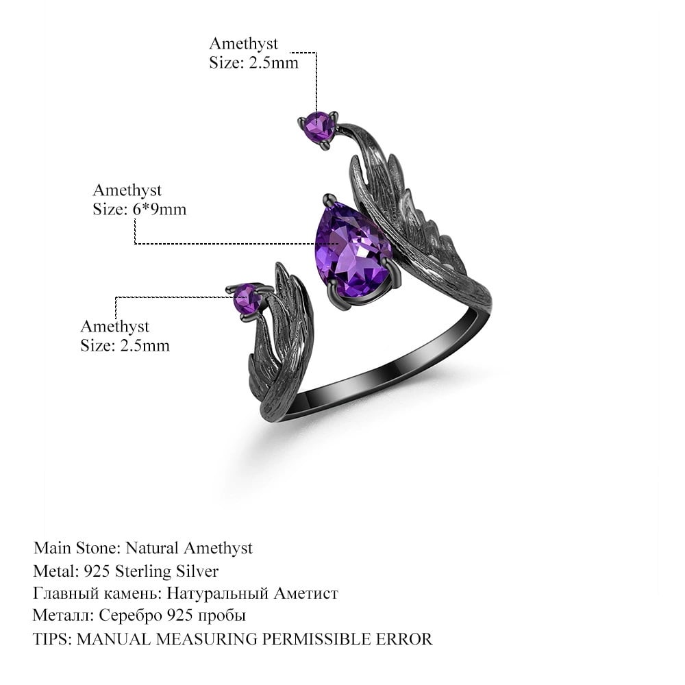 925 Sterling Silver 1.00 Ct Natural Topaz & Cubic Zirconia Ring - 3