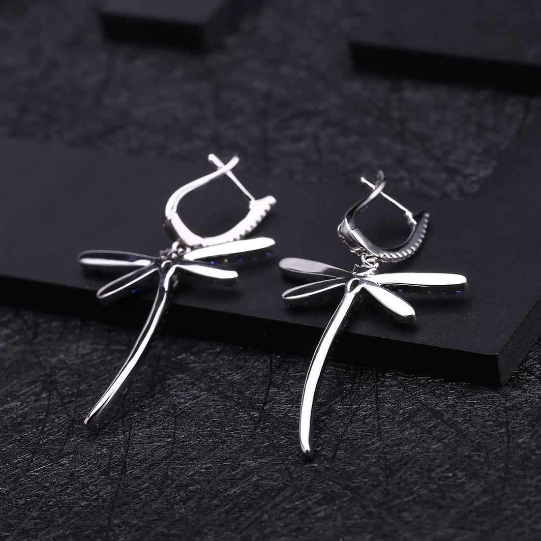 925 Sterling Silver Natural Peridot & Cubic Zirconia Earrings - 5