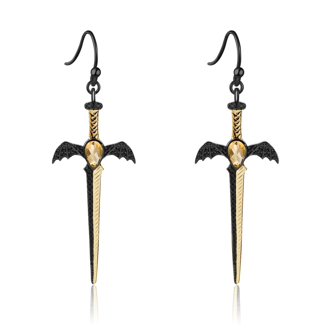925 Sterling Silver Natural Citrine Earrings: Ref:260821130 // gold content:925 sterling silver // main gemstone:citrine // shape:pear // carat weight: // color:yellow // treatment:natural // Condition: New Low Estimate: 380.00 High Estimate: