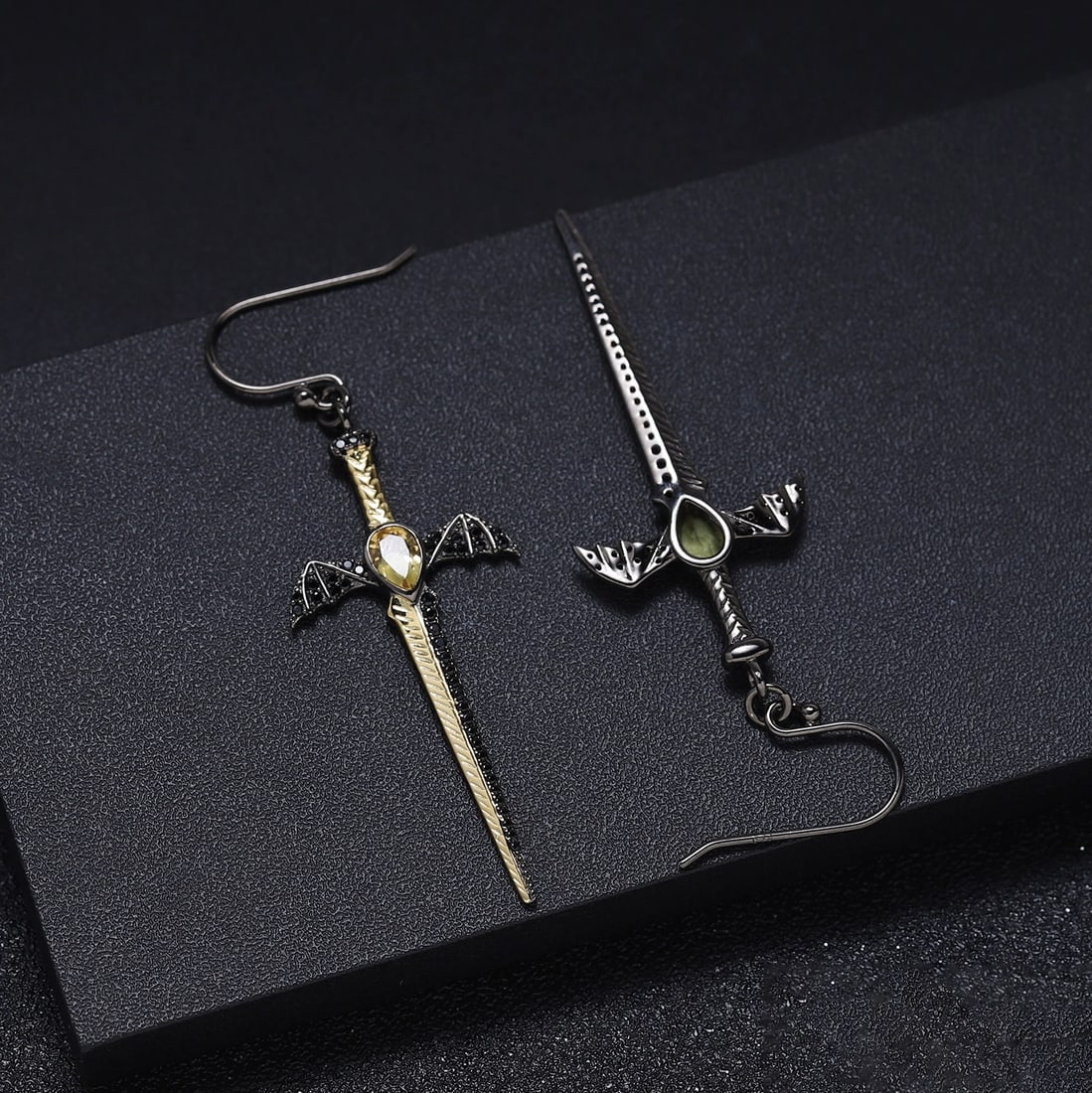 925 Sterling Silver Natural Citrine Earrings - 2