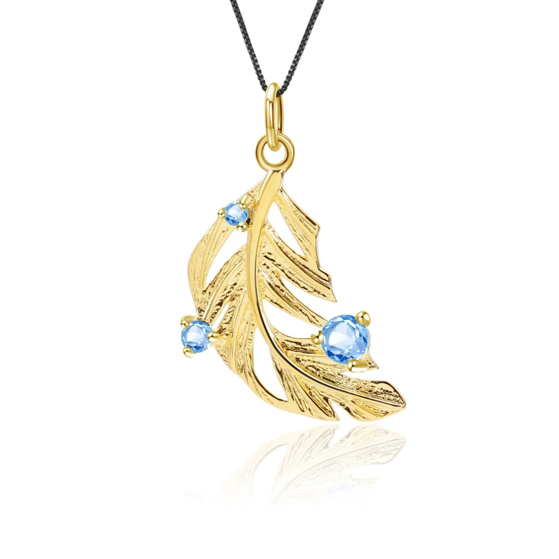 925 Sterling Silver Natural Topaz Necklace: Ref:260821171 // gold content:925 sterling silver // main gemstone:topaz // shape:round // carat weight: // color:blue // treatment:natural // cut grade:g // Condition: New Low Estimate: 260.00 High