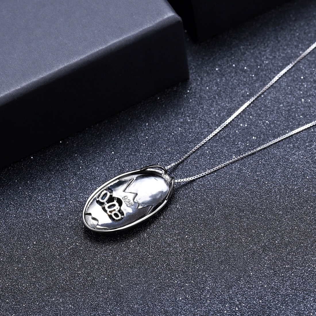 925 Sterling Silver Natural Topaz Necklace - 3