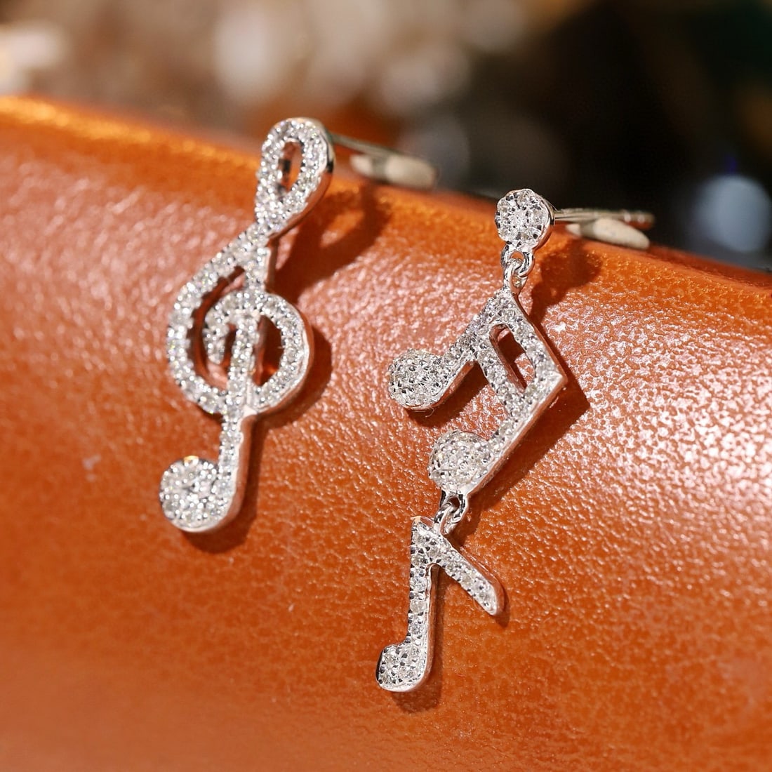 14k Gold 0.36 Ct Natural H Diamond Earrings - 3