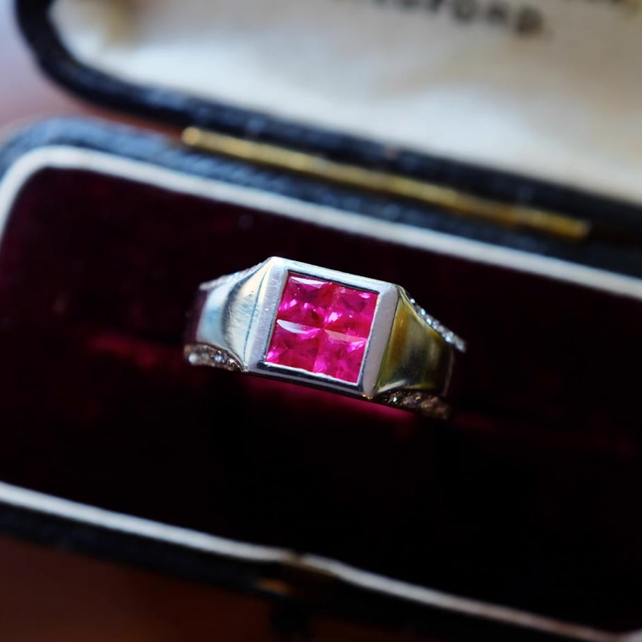 14k Gold 1.14 Ctw Natural Ruby & Diamond Ring - 2