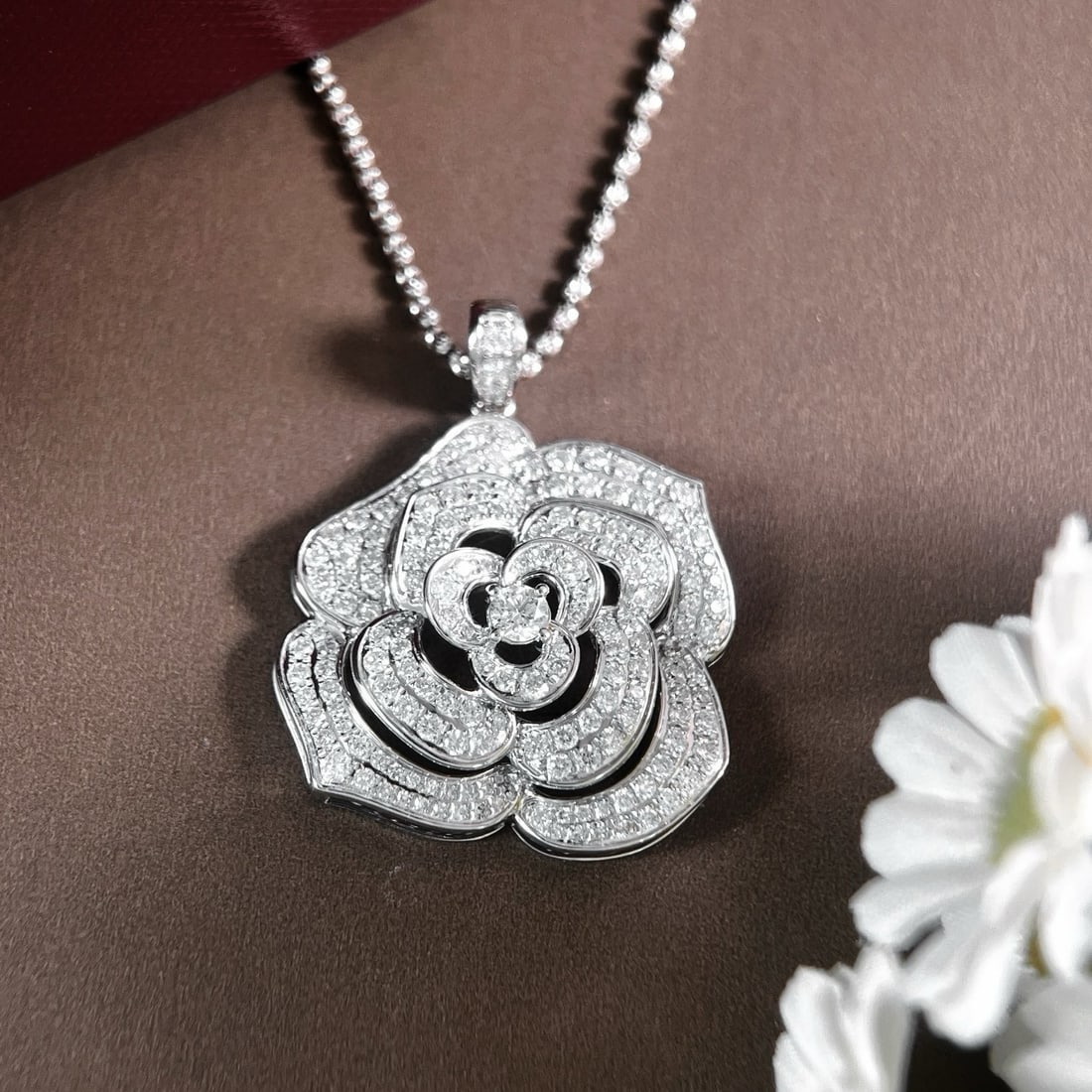 14k Gold 2 Ct Natural H Diamond Pendant( Without Chain ) - 4