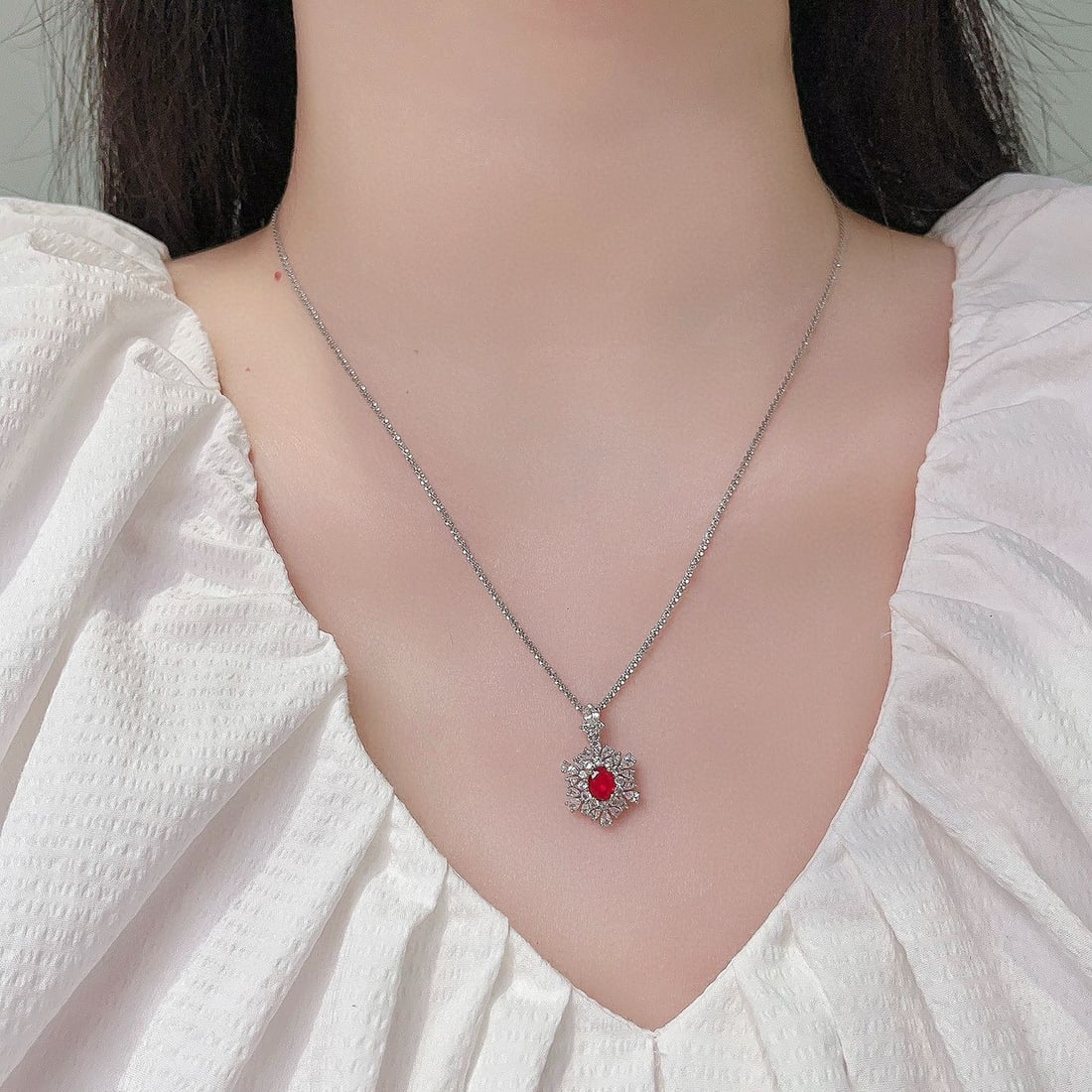 14k Gold 2.40 Ctw Natural Ruby & Sapphire Pendant( Without Chain ) - 4