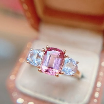 14k Gold 2.45 Ct Natural Tourmaline Ring - 2