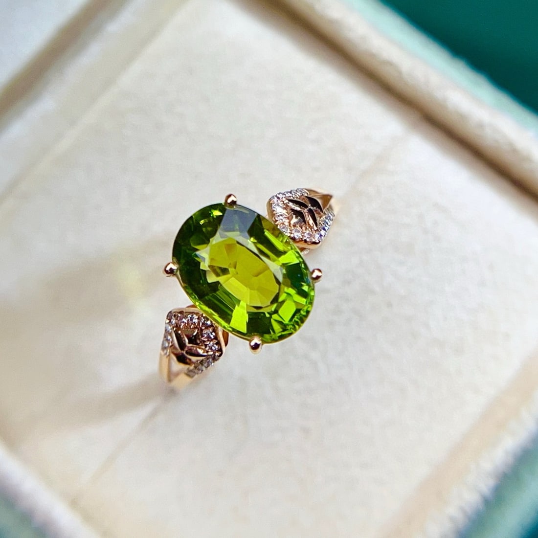 14k Gold 2.79 Ct Natural Tourmaline & Diamond Ring - 6