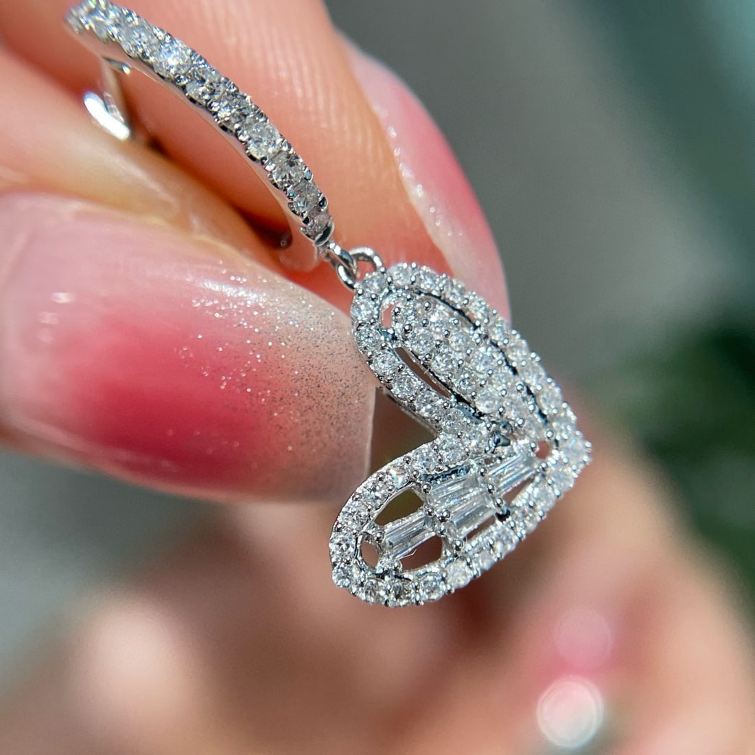 14k Gold 0.75 Ct Natural H Diamond Earrings - 5
