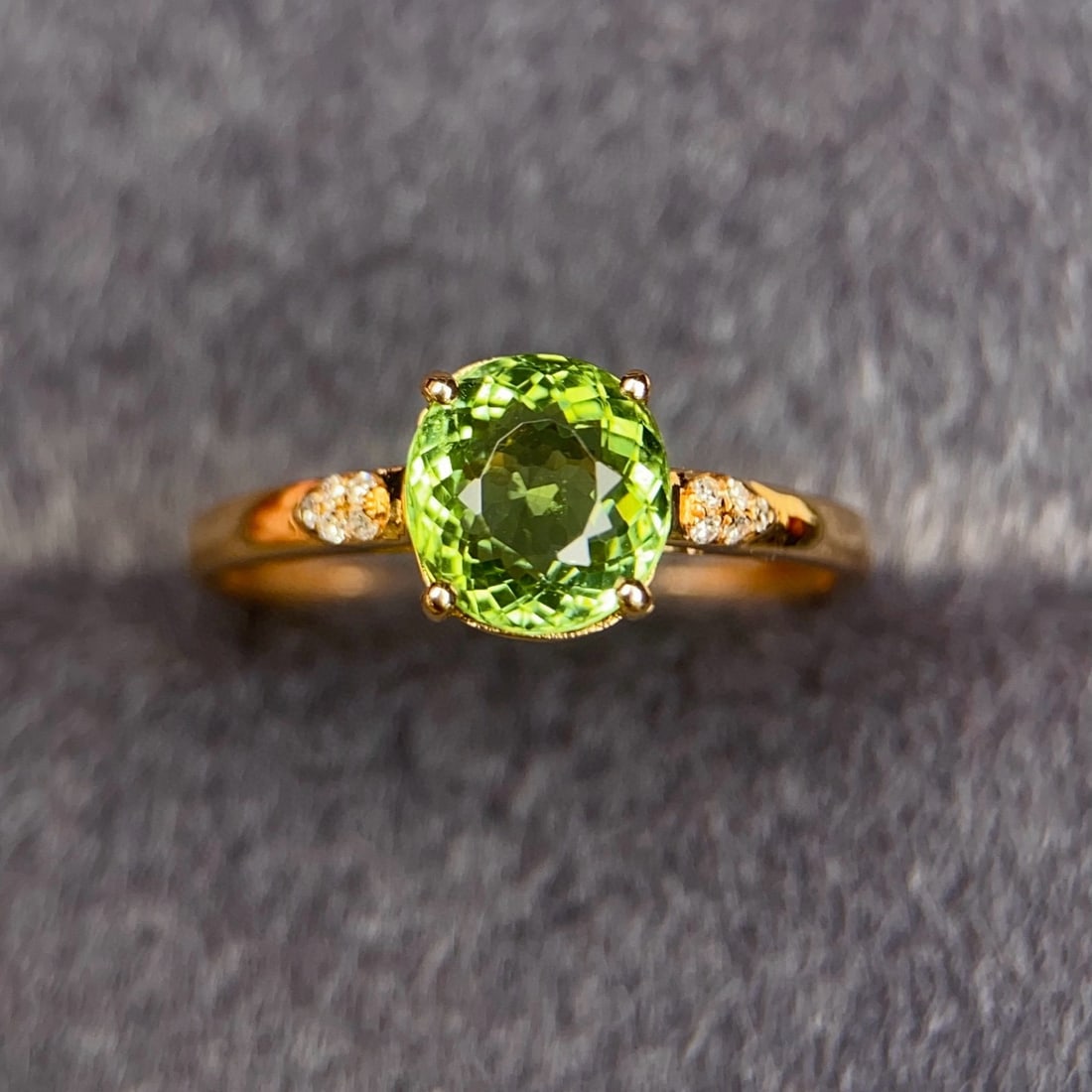 14k Gold 1.53 Ctw Natural Tourmaline & Diamond Ring - 3