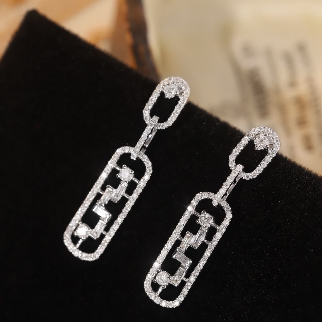 14k Gold 0.5 Ct Natural H Diamond Earrings - 2