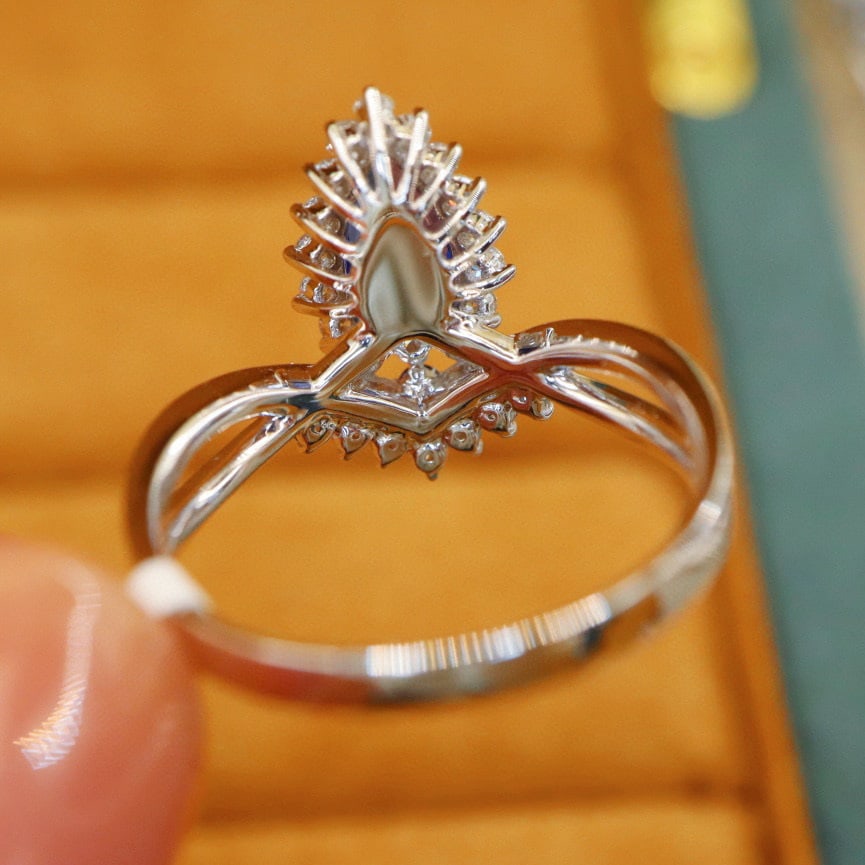 14k Gold 1.66 Ctw Natural Sapphire & Diamond Ring - 4