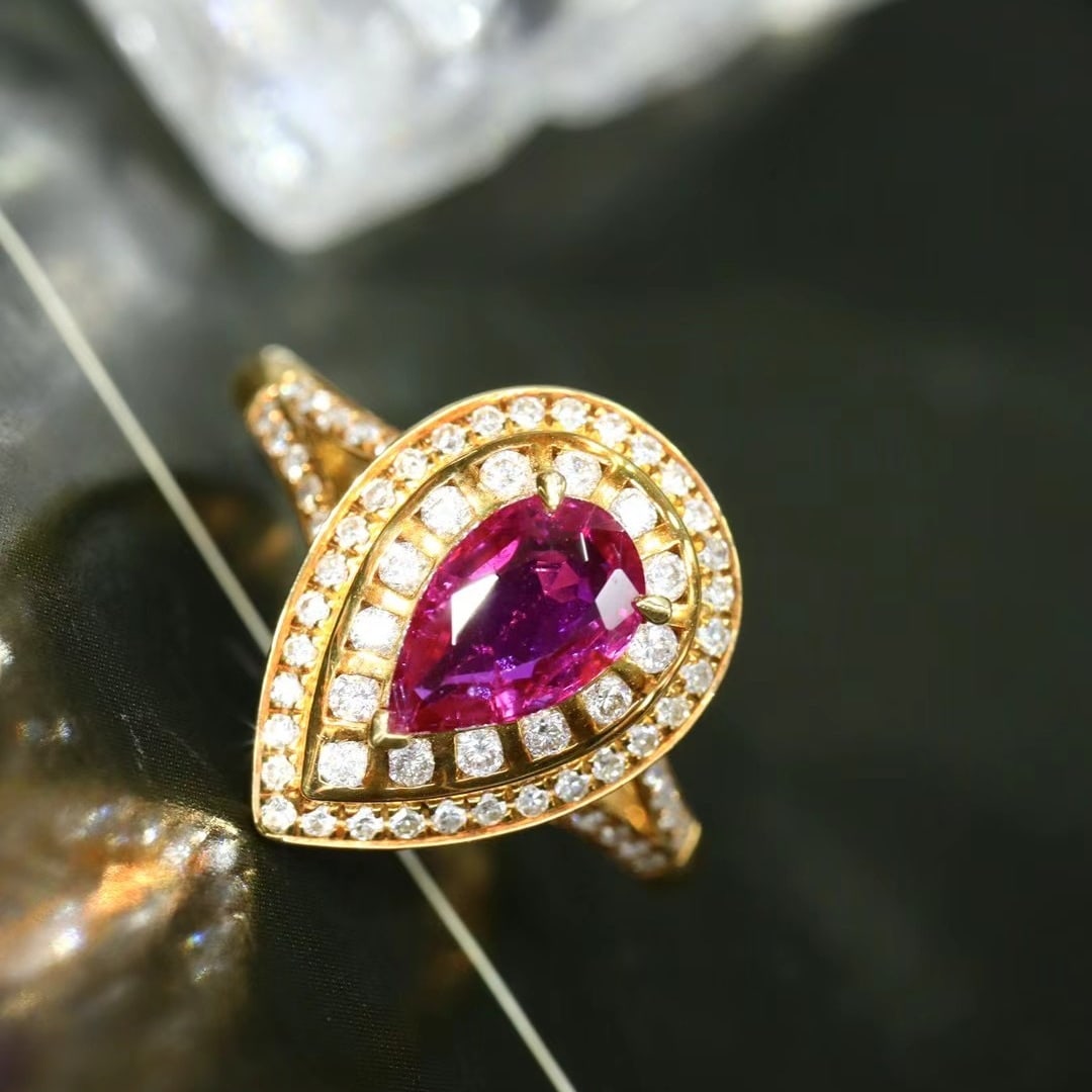 14k Gold 1.18 Ctw Natural Ruby & Diamond Ring - 3