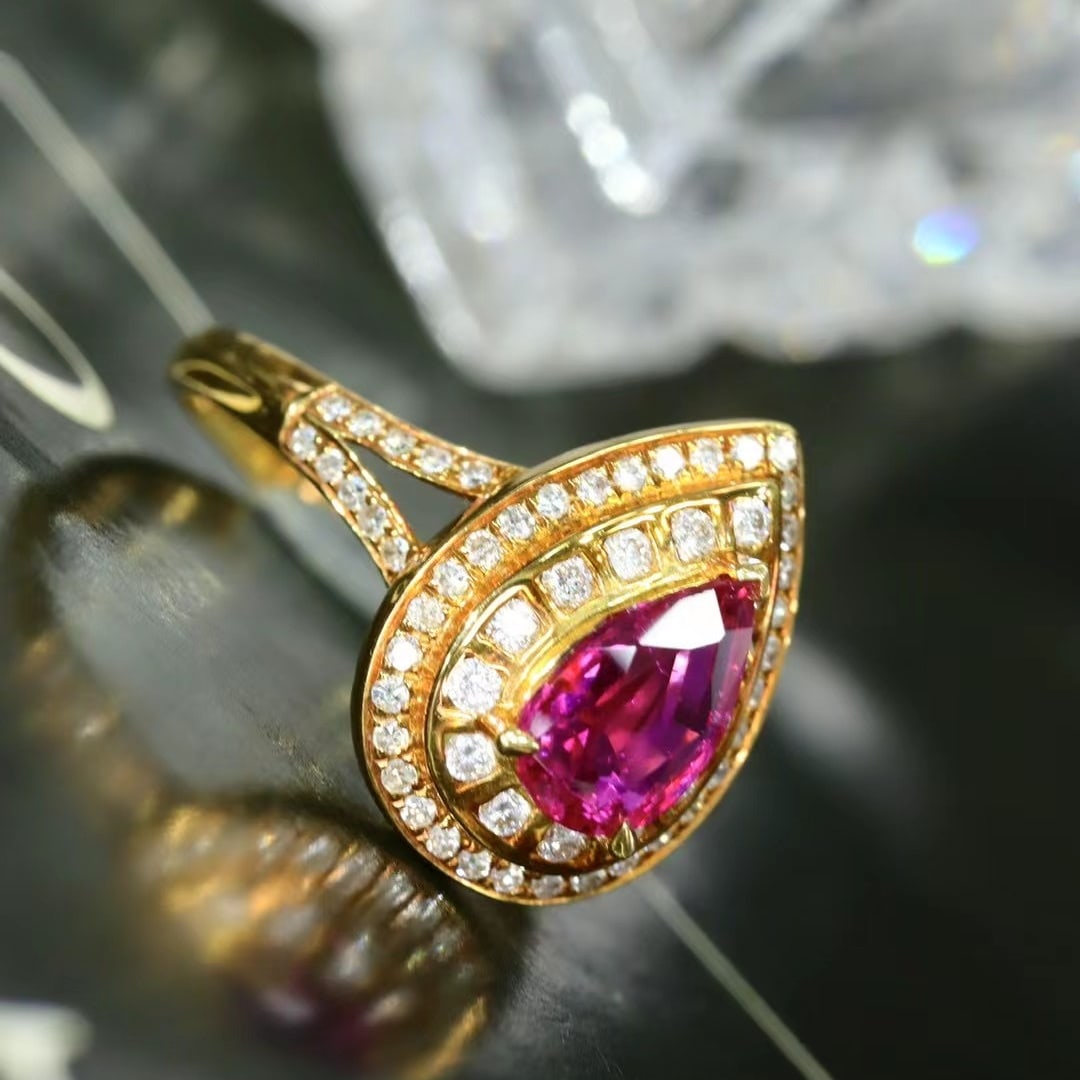 14k Gold 1.18 Ctw Natural Ruby & Diamond Ring - 5