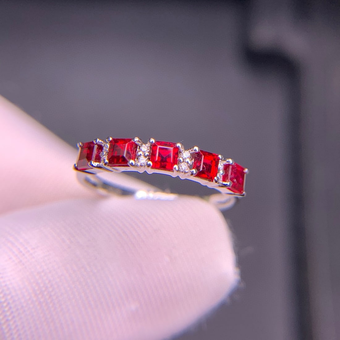 14k Gold 1.28 Ct Natural Ruby & Diamond Ring - 2