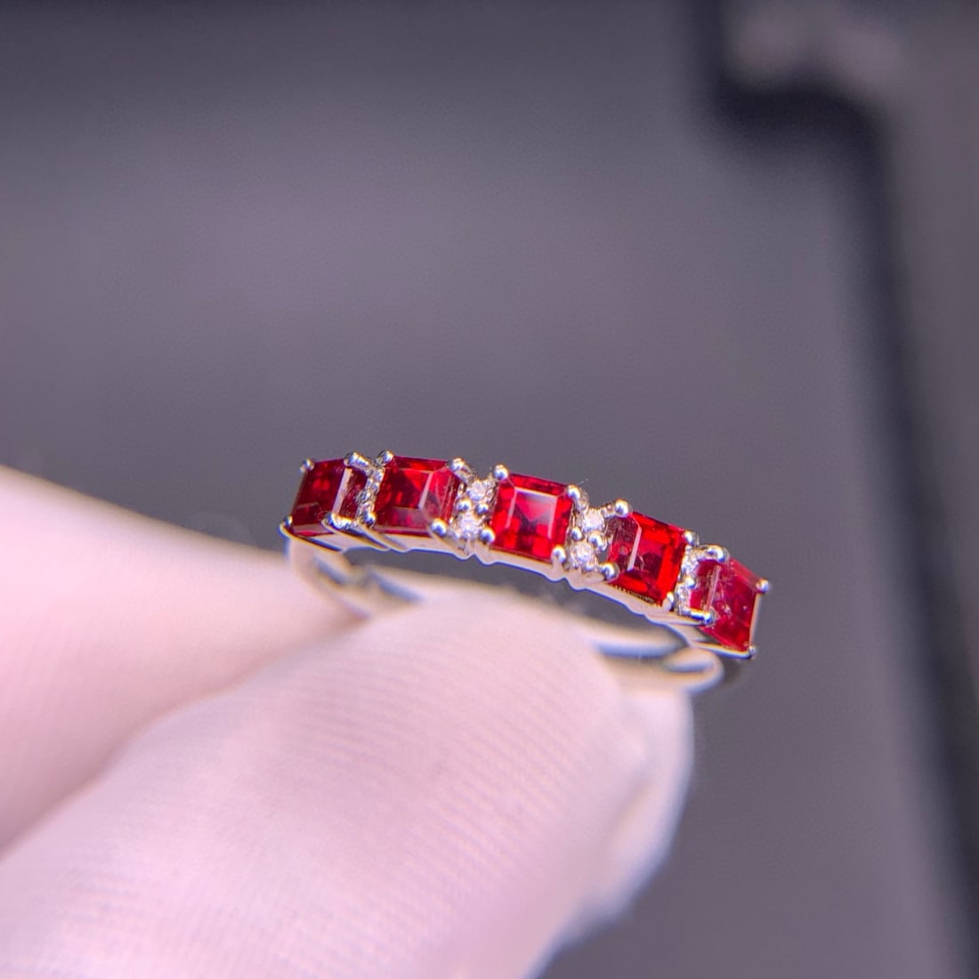 14k Gold 1.28 Ct Natural Ruby & Diamond Ring - 5