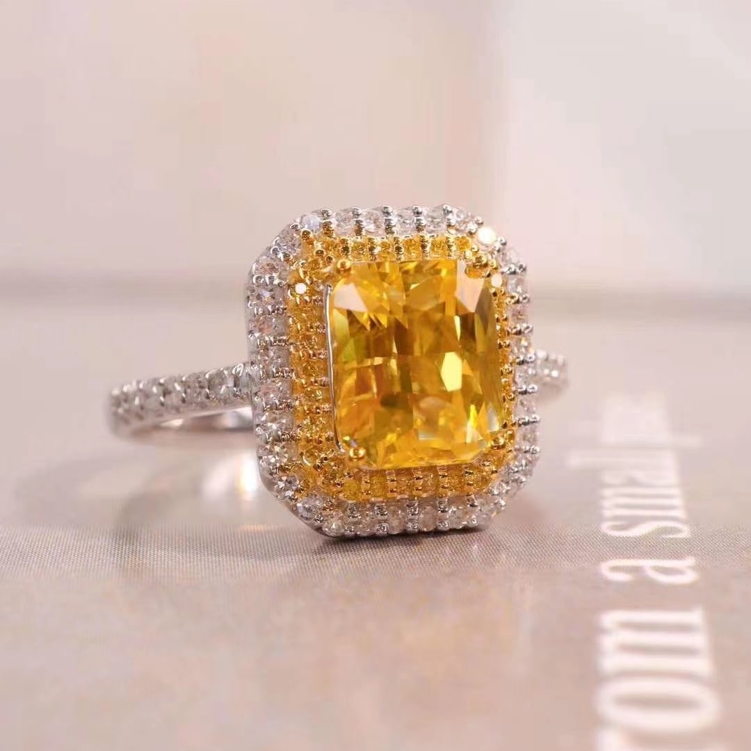 14k Gold 2.59 Ctw Natural Sapphire & Diamond Ring - 5