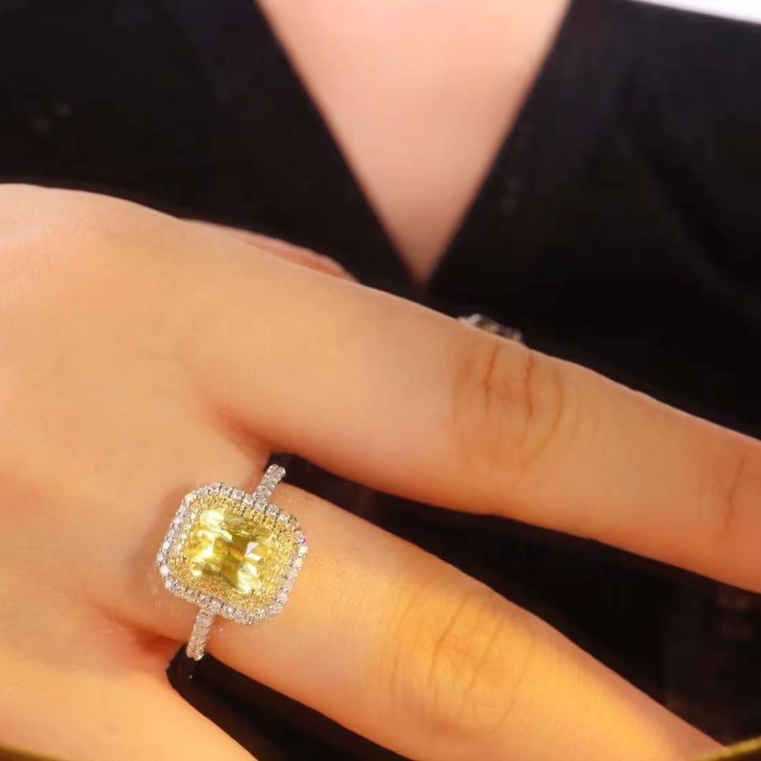 14k Gold 2.59 Ctw Natural Sapphire & Diamond Ring - 6