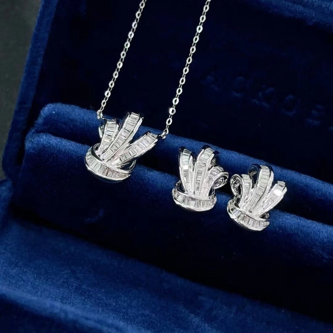 14k Gold 0.46 Ct Natural H Diamond Earrings - 3