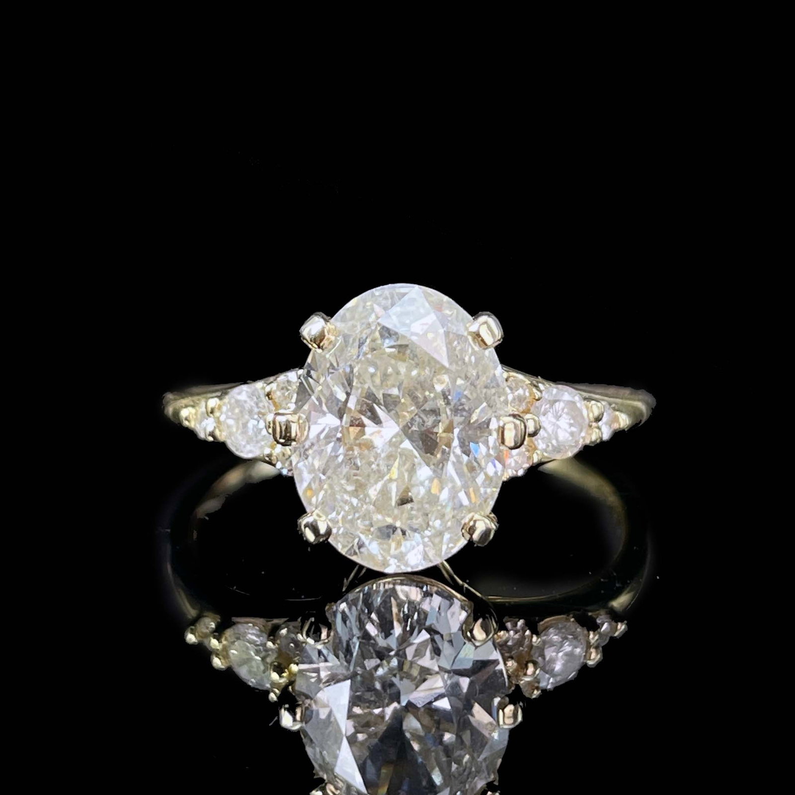14k Gold 2 Ct Natural N Diamond Ring (1 of 5)