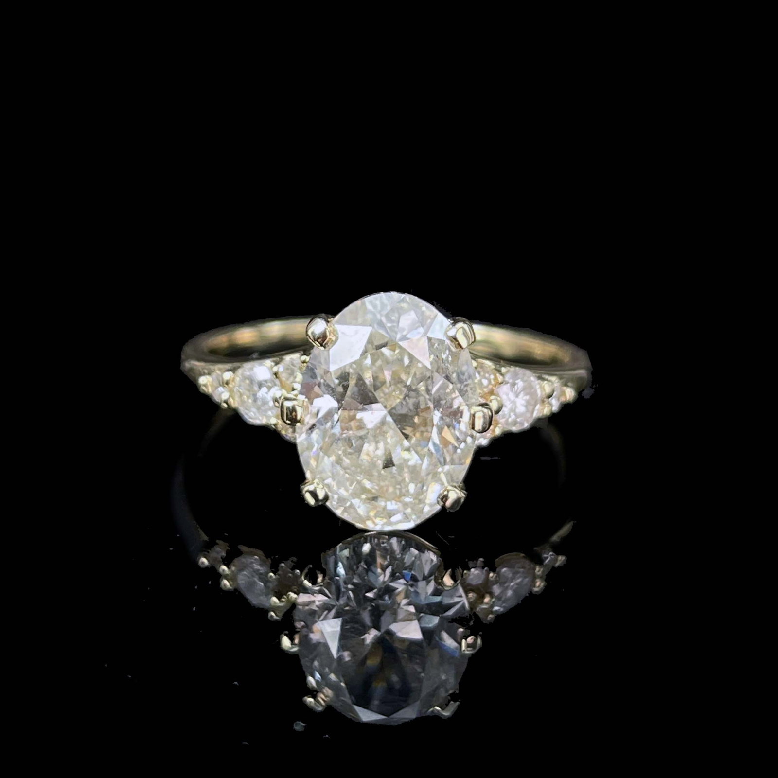 14k Gold 2 Ct Natural N Diamond Ring - 5