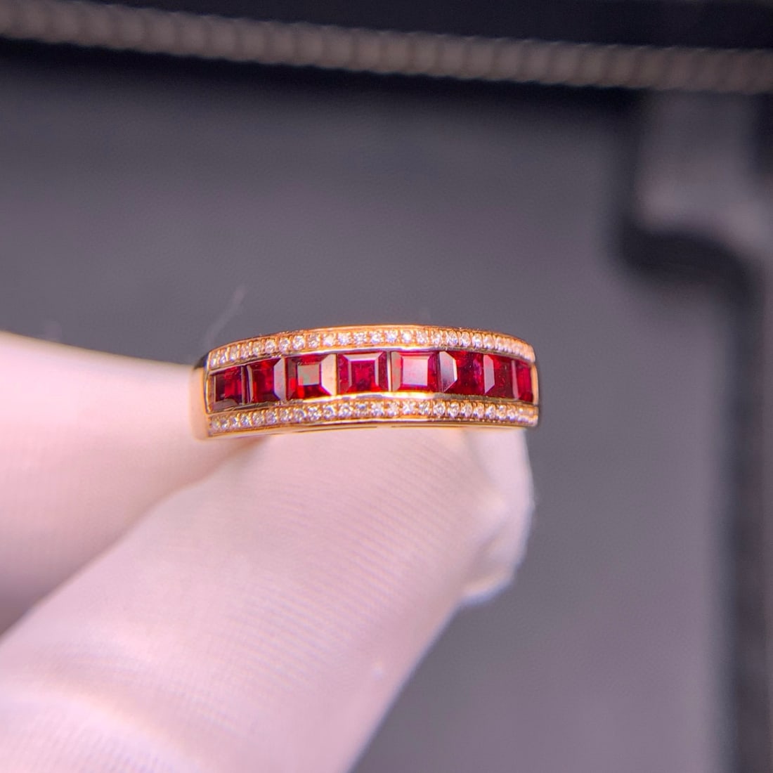 14k Gold 1.51 Ct Natural Ruby & Diamond Ring - 2