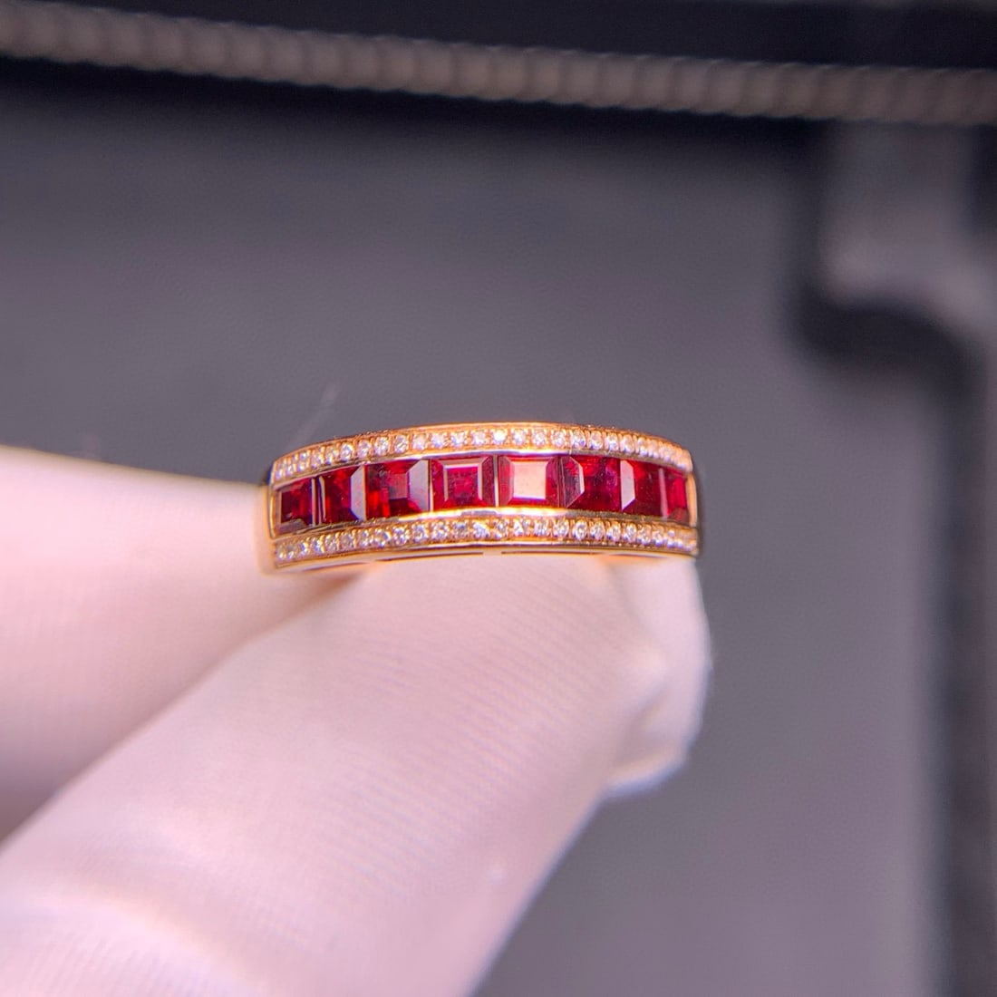 14k Gold 1.51 Ct Natural Ruby & Diamond Ring - 3