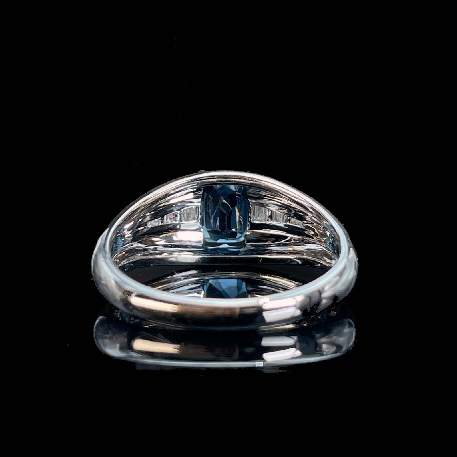 14k Gold 1.41 Ctw Natural Sapphire & Diamond Ring - 5
