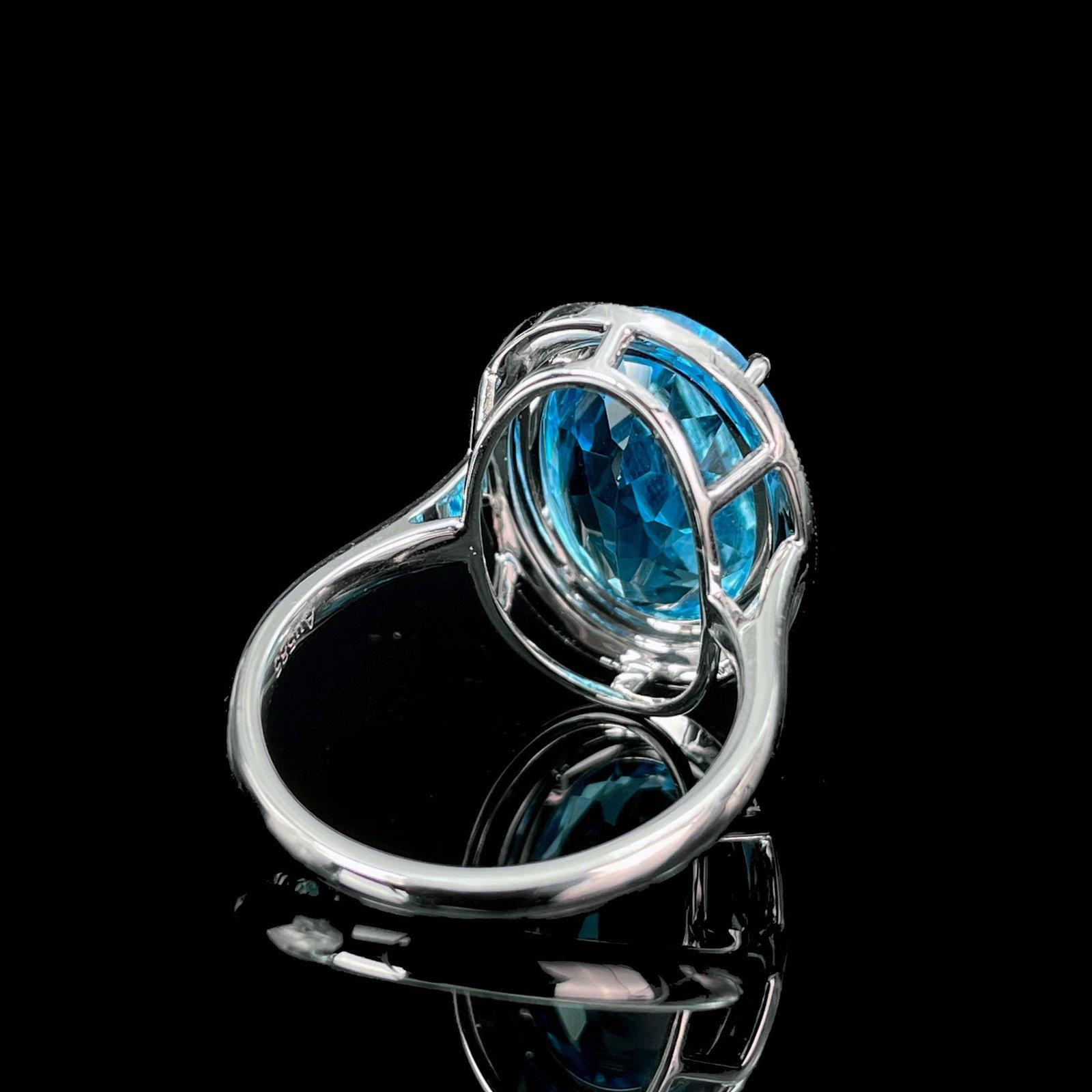 14k Gold 7.53 Ctw Natural Topaz & Diamond Ring - 4