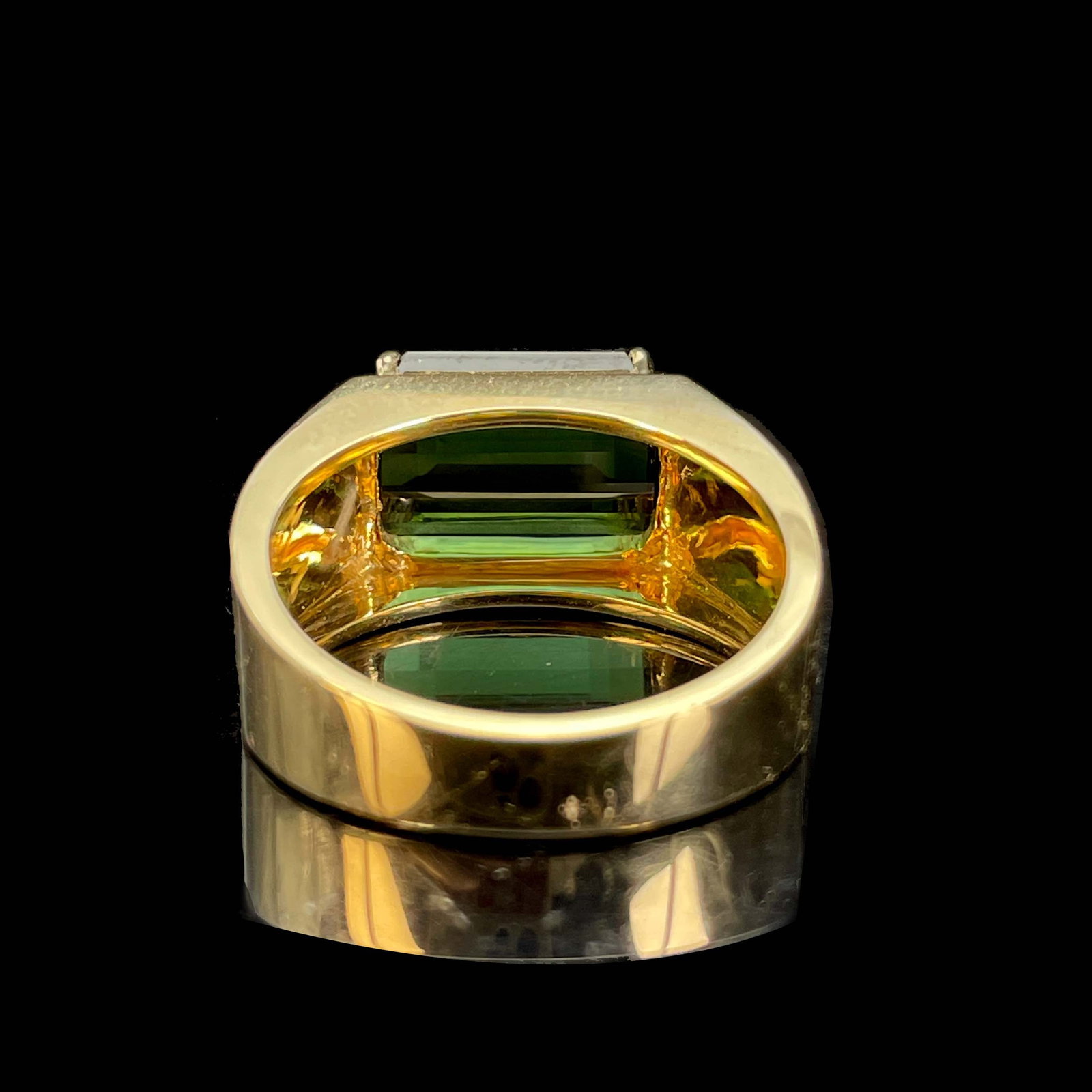 14k Gold 4.74 Ctw Natural Tourmaline & Diamond & Men¡¯s Ring - 4