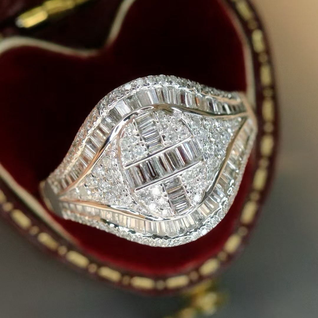14k Gold 0.96 Ct Natural H Diamond Ring: Ref:230969167 // gold content:14k gold // ring size:7. 25us // // main gemstone:diamond // shape:multiply // carat weight:0. 96ct // clarity grade:vs-si // color:h // treatment:natural // Low