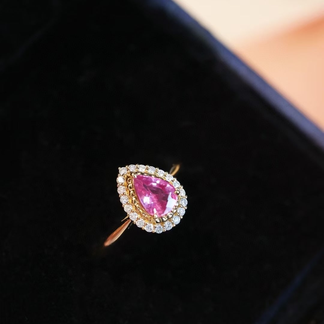 14k Gold 1.27 Ctw Natural Sapphire & Diamond Ring - 2