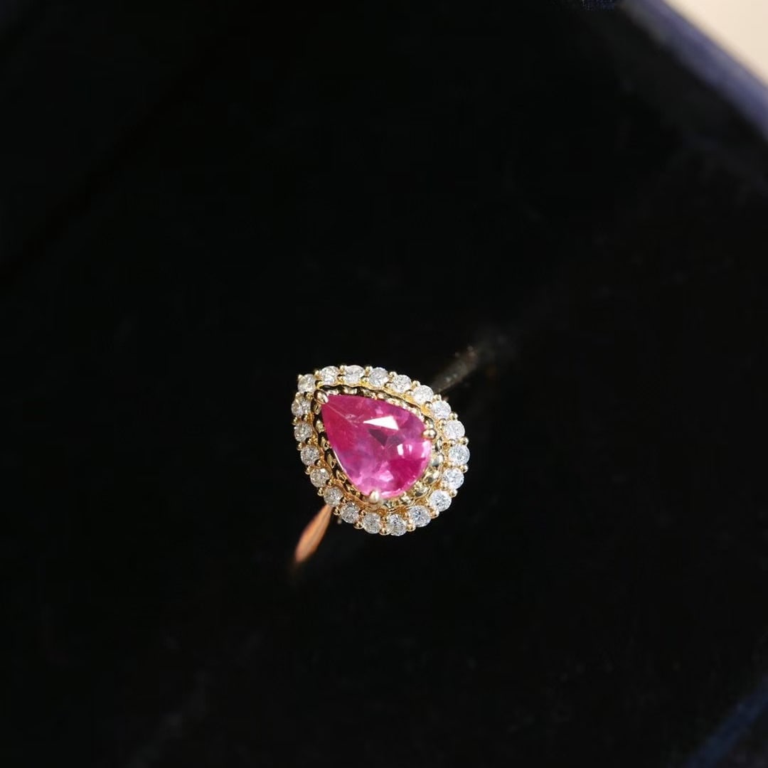 14k Gold 1.27 Ctw Natural Sapphire & Diamond Ring - 6