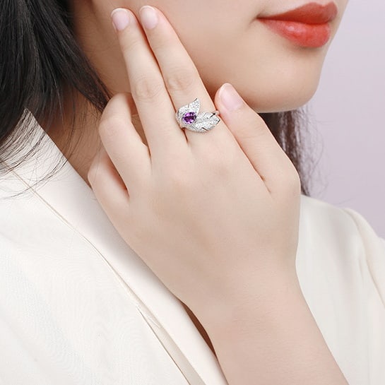 14k Gold 1.56 Ctw Natural Sapphire & Diamond Ring - 6