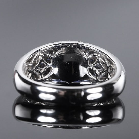 14k Gold 1.49 Ctw Natural Sapphire & Diamond Ring - 4